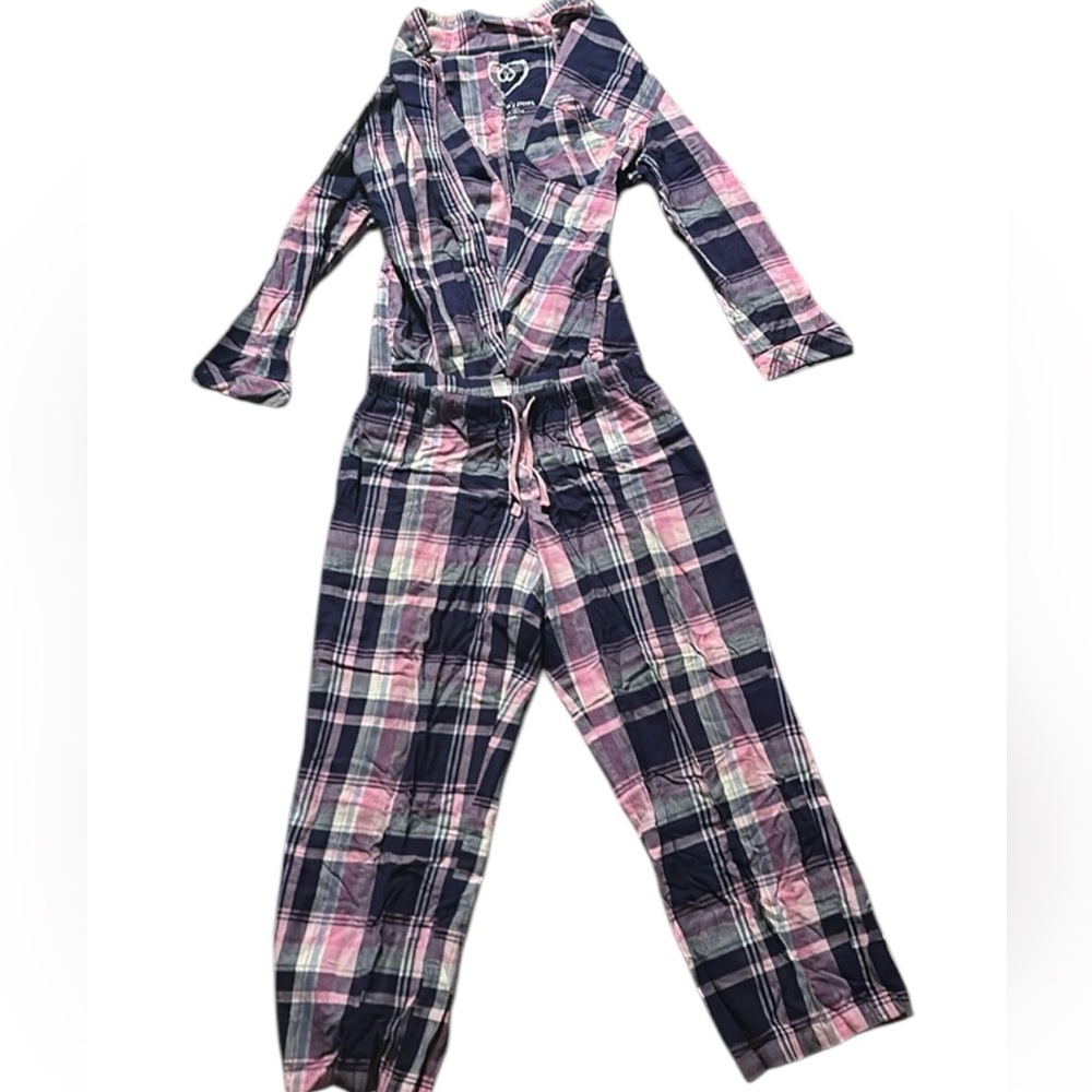 Victoria’s Secret square plaid shirt and pants set vintage